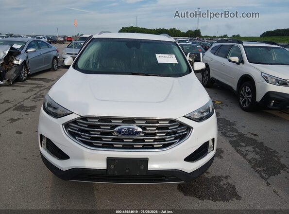 2FMPK4J95KBC18185 2019 FORD EDGE Белый Вид щитка приборов