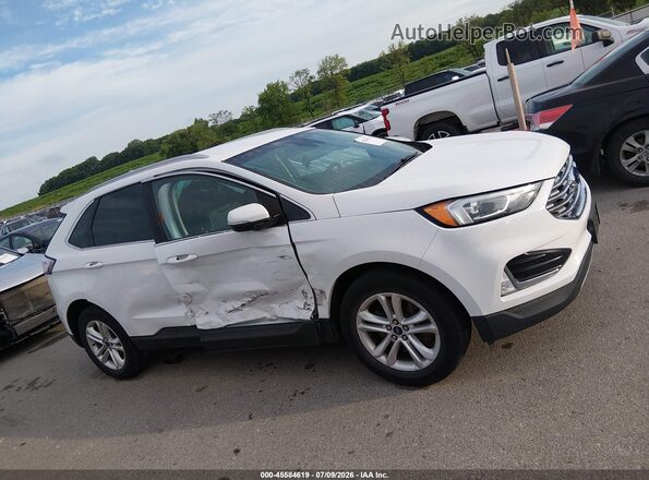 2FMPK4J95KBC18185 2019 FORD EDGE Белый Вид задней части салона