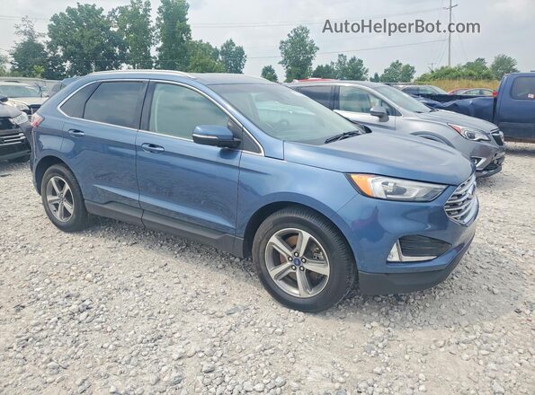 2FMPK4J95KBC60923 2019 FORD EDGE Blue Передня права чверть