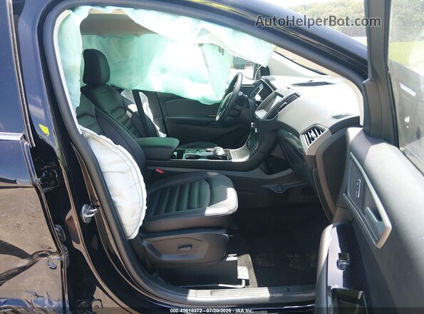 2FMPK4J95LBB40282 2020 FORD EDGE Черный Вид салона спереди