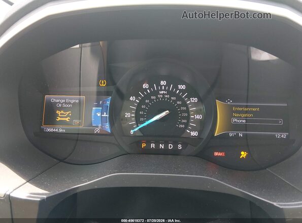 2FMPK4J95LBB40282 2020 FORD EDGE Черный Вид задних сидений