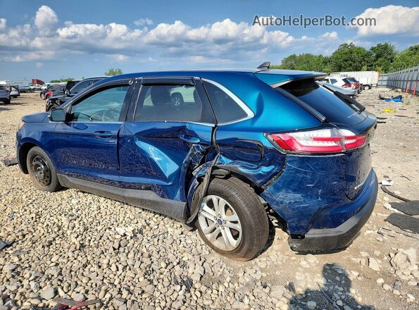2FMPK4J95LBB59737 2020 FORD EDGE Blue Trasero izquierdo