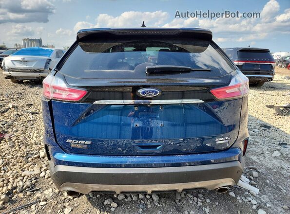 2FMPK4J95LBB59737 2020 FORD EDGE Blue Vista trasera