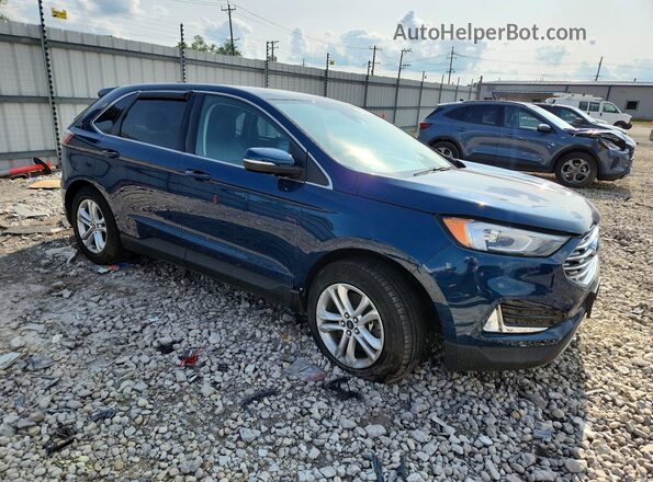 2FMPK4J95LBB59737 2020 FORD EDGE Blue Delantero derecho