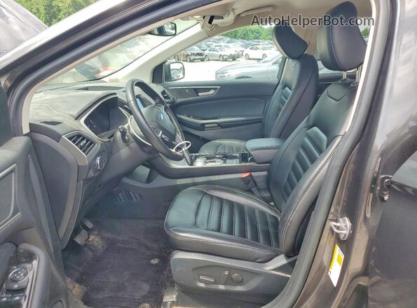 2FMPK4J95LBB65053 2020 FORD EDGE Gray წინა სალონის ხედი