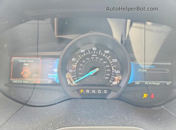2FMPK4J95NBA12059 2022 FORD EDGE Red ხელსაწყოთა პანელის ხედი