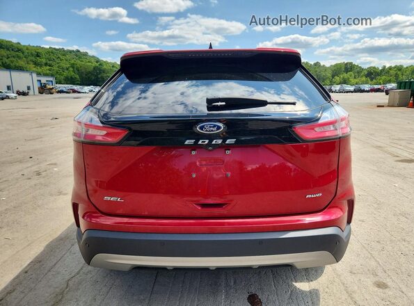 2FMPK4J95NBA12059 2022 FORD EDGE Red უკანა ხედი