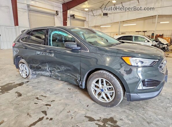 2FMPK4J95NBA13163 2022 FORD EDGE Зеленый Передняя правая четверть