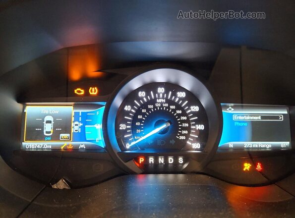 2FMPK4J95NBA13163 2022 FORD EDGE Зеленый Вид щитка приборов