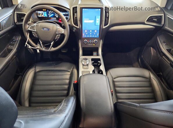 2FMPK4J95NBA13163 2022 FORD EDGE Зеленый Вид панели приборов