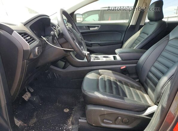 2FMPK4J95NBA25975 2022 FORD EDGE Серый Вид салона спереди