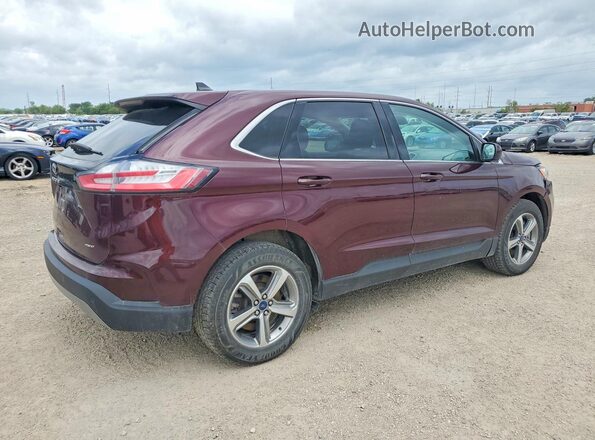 2FMPK4J95NBA36927 2022 FORD EDGE Maroon Задня права чверть