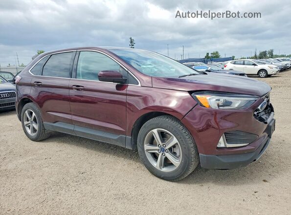 2FMPK4J95NBA36927 2022 FORD EDGE Maroon Передня права чверть