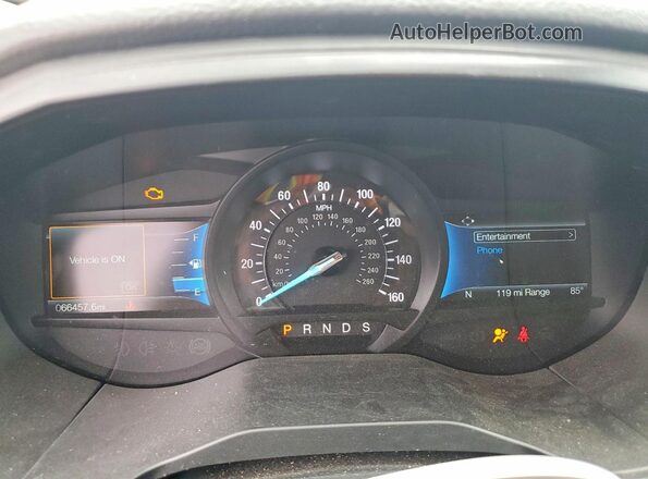 2FMPK4J95NBA36927 2022 FORD EDGE Maroon Вид щитка приладів