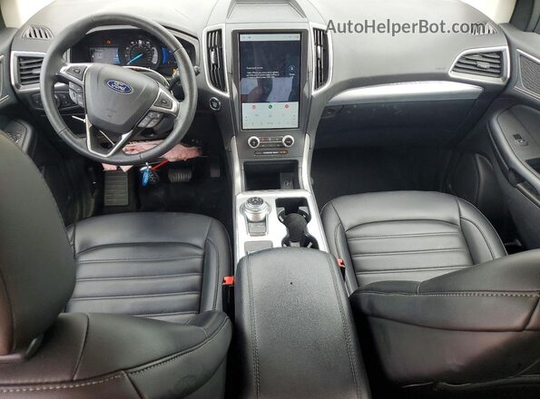 2FMPK4J95NBA36927 2022 FORD EDGE Maroon Вид панелі приладів
