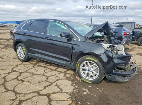 2FMPK4J95NBA82807 2022 FORD EDGE Black Przód prawy