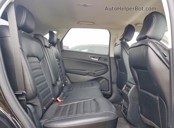 2FMPK4J95NBA82807 2022 FORD EDGE Black Widok wnętrza z tyłu