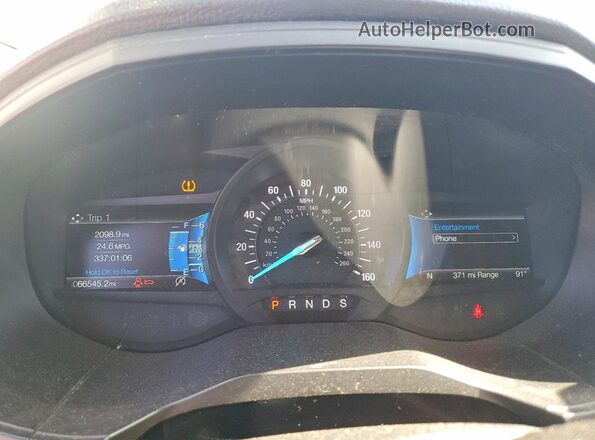 2FMPK4J95NBA91698 2022 FORD EDGE Темно-бордовый Вид щитка приборов
