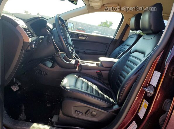 2FMPK4J95NBA91698 2022 FORD EDGE Темно-бордовый Вид салона спереди