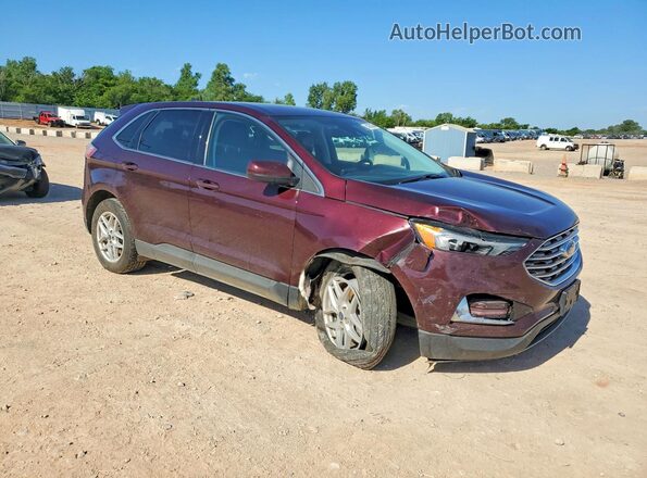 2FMPK4J95NBA91698 2022 FORD EDGE Темно-бордовый Передняя правая четверть