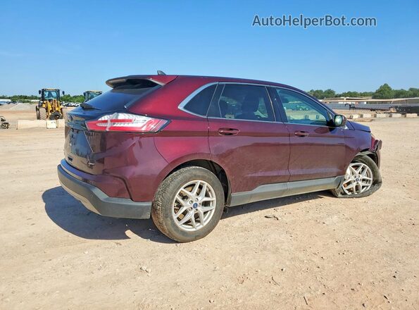 2FMPK4J95NBA91698 2022 FORD EDGE Темно-бордовый Задняя правая четверть