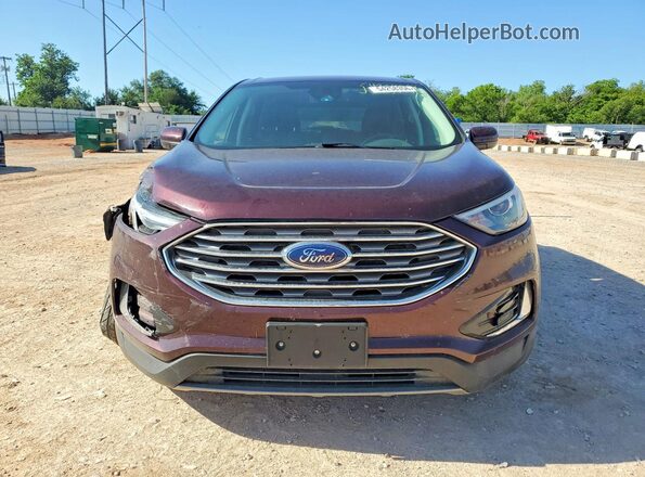 2FMPK4J95NBA91698 2022 FORD EDGE Темно-бордовый Вид спереди