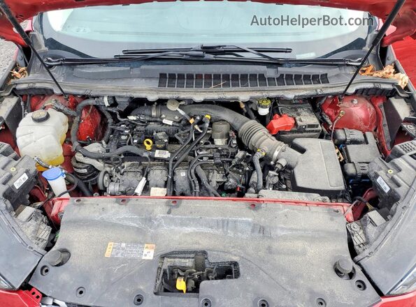 2FMPK4J95NBB01176 2022 FORD EDGE Red ძრავის განყოფილების ხედი