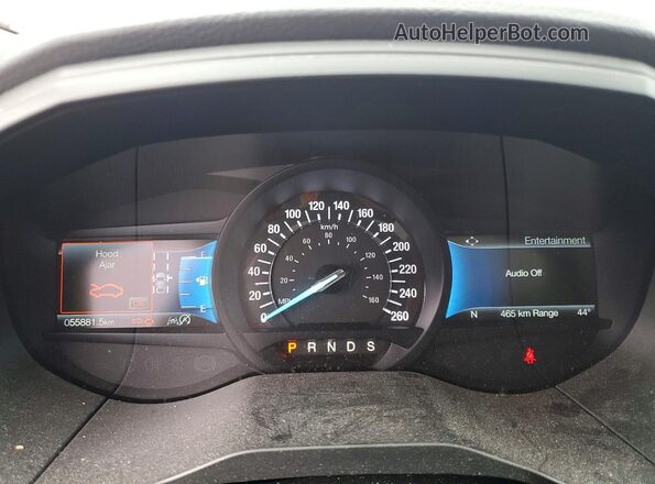 2FMPK4J95NBB01176 2022 FORD EDGE Red ხელსაწყოთა პანელის ხედი