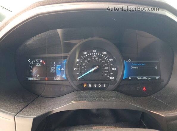 2FMPK4J95RBA73613 2024 FORD EDGE White Vista del cuadro de instrumentos