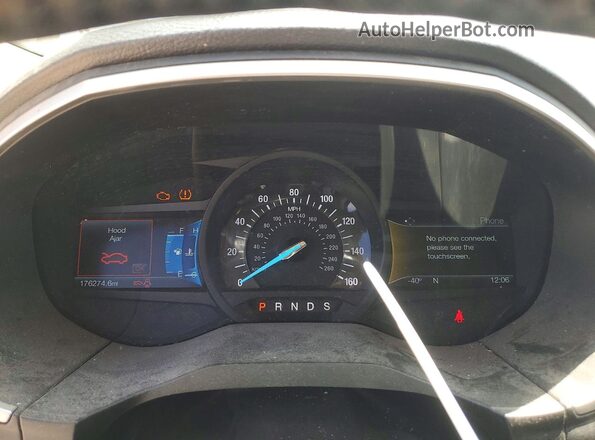 2FMPK4J96GBB46646 2016 FORD EDGE Gray Instrument cluster view