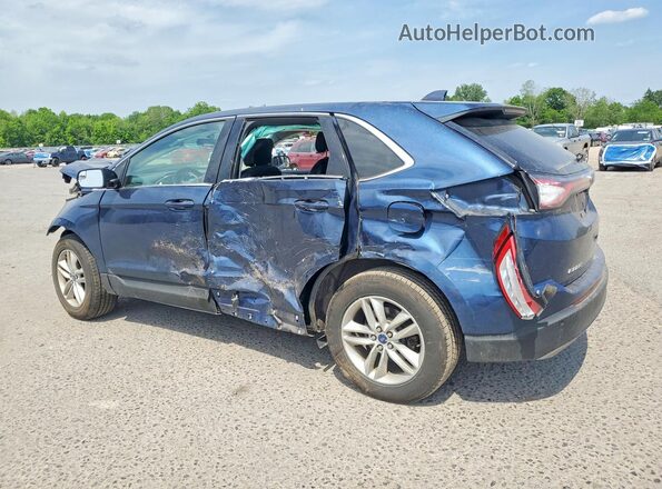 2FMPK4J96HBB29783 2017 FORD EDGE Blue Trasero izquierdo