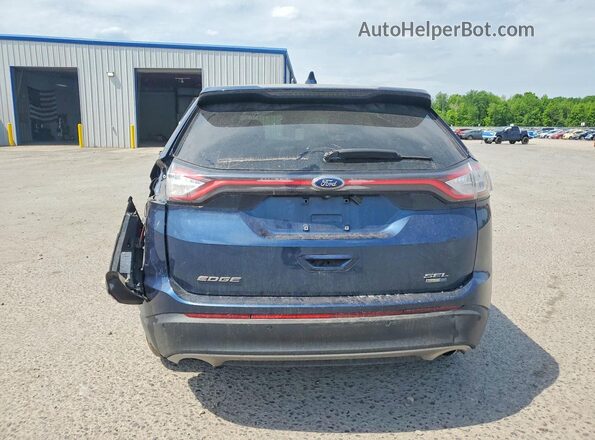 2FMPK4J96HBB29783 2017 FORD EDGE Blue Vista trasera