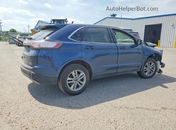 2FMPK4J96HBB29783 2017 FORD EDGE Blue Trasero derecho