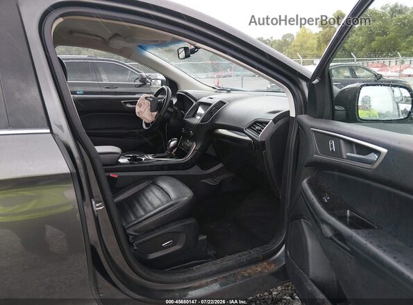 2FMPK4J96HBC16843 2017 FORD EDGE Gray Widok wnętrza z przodu