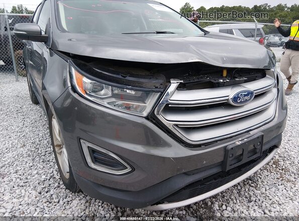 2FMPK4J96HBC16843 2017 FORD EDGE Gray Widok z przodu