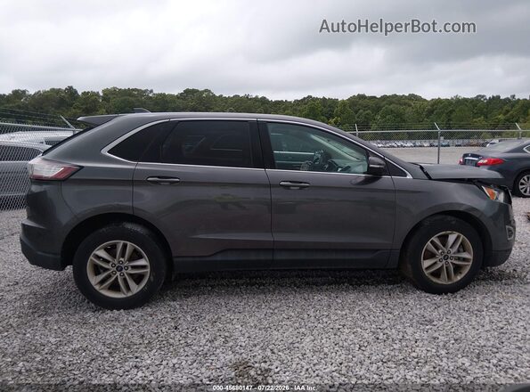 2FMPK4J96HBC16843 2017 FORD EDGE Gray Widok wnętrza z tyłu