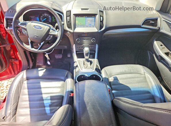 2FMPK4J96JBB05764 2018 FORD EDGE Red Вид панелі приладів