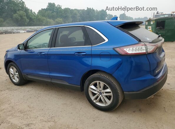 2FMPK4J96JBB57637 2018 FORD EDGE Синий Задняя левая четверть