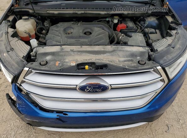 2FMPK4J96JBB57637 2018 FORD EDGE Синий Вид подкапотного пространства