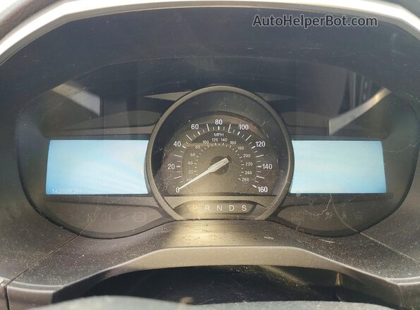 2FMPK4J96JBB57637 2018 FORD EDGE Синий Вид щитка приборов