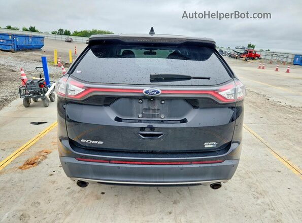 2FMPK4J96JBC46673 2018 FORD EDGE Черный Вид сзади