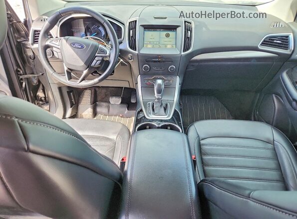 2FMPK4J96JBC57558 2018 FORD EDGE Gray Widok deski rozdzielczej