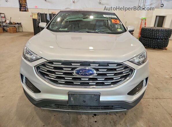 2FMPK4J96KBB39916 2019 FORD EDGE Silver Դիմացի տեսք