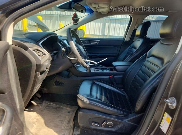 2FMPK4J96KBC26098 2019 FORD EDGE Серый Вид салона спереди
