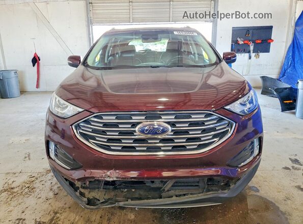 2FMPK4J96KBC59747 2019 FORD EDGE Burgundy წინა ხედი