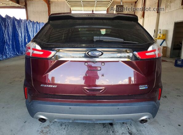 2FMPK4J96KBC59747 2019 FORD EDGE Burgundy უკანა ხედი