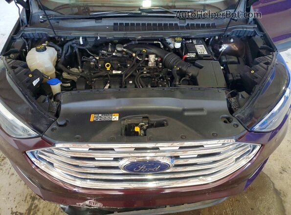 2FMPK4J96KBC59747 2019 FORD EDGE Burgundy ძრავის განყოფილების ხედი