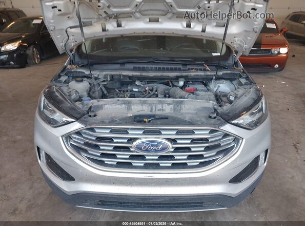 2FMPK4J96KBC60770 2019 FORD EDGE Silver Вид ззаду