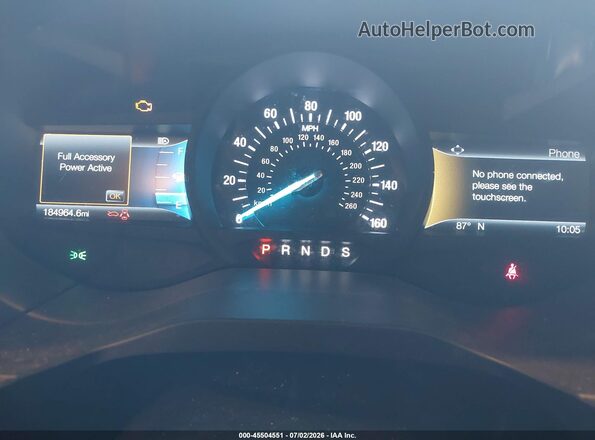 2FMPK4J96KBC60770 2019 FORD EDGE Silver Вид задніх сидінь