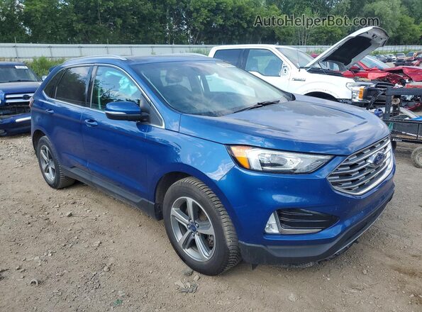 2FMPK4J96LBA76043 2020 FORD EDGE Blue Front right